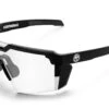 Future Tech Sunglasses: Black Frame Clear Lens Z87+