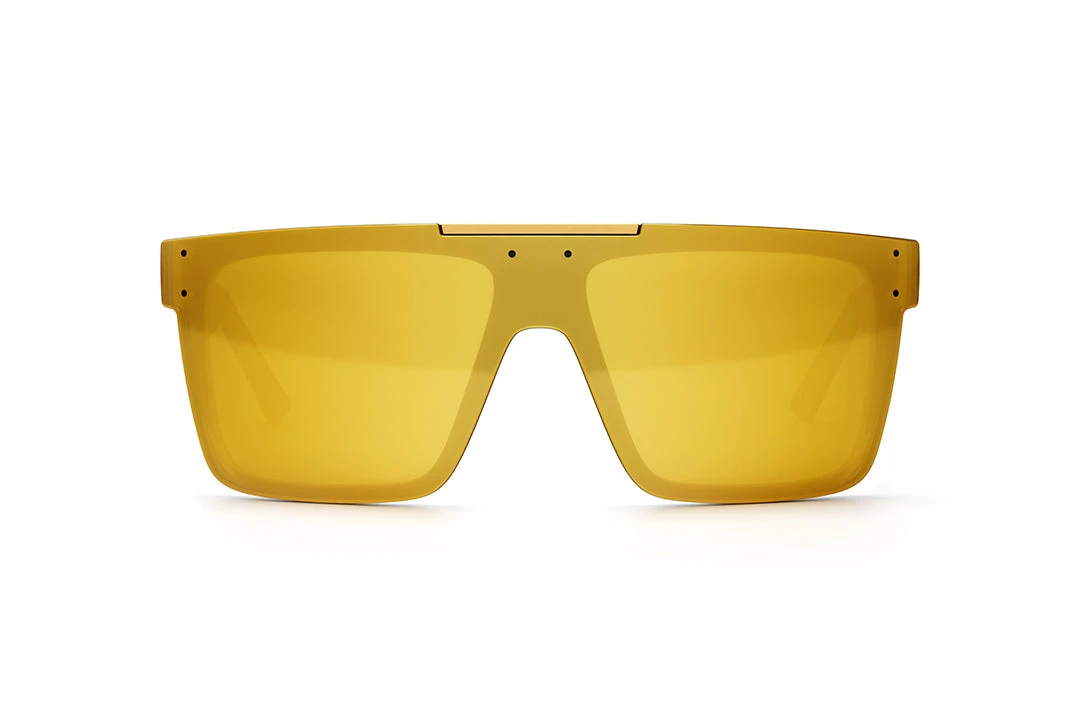 Quatro Sunglasses: Black/Gold Metal Customs - Image 2