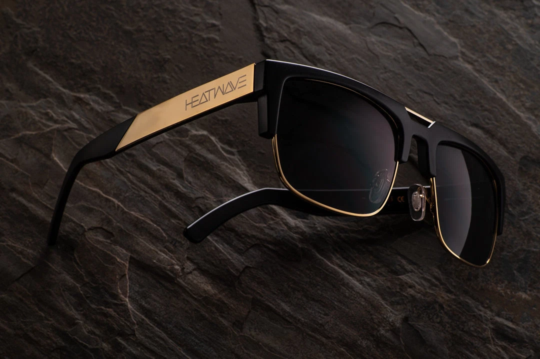 Interceptor 2.0 Sunglasses: BLACK/GOLD - Image 4